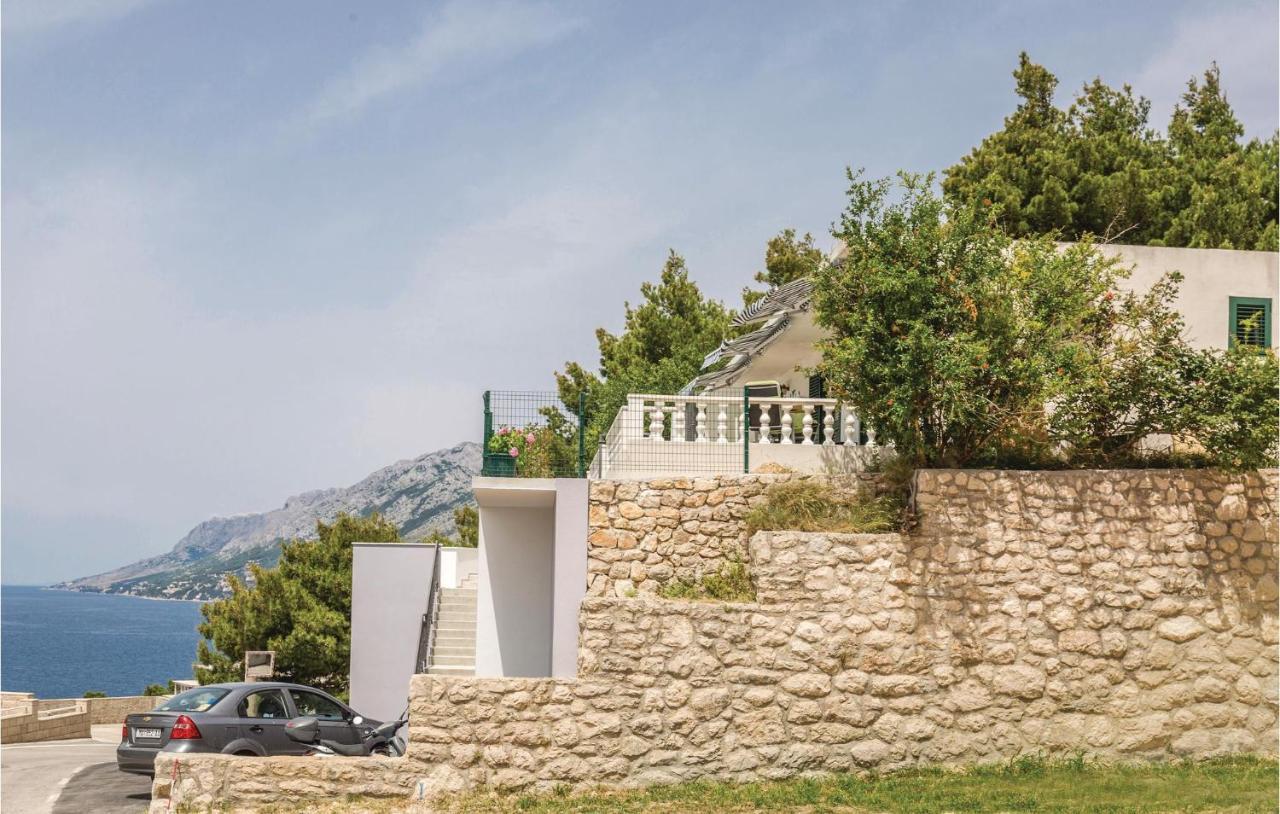 Lovely Apartment In Brela With House Sea View Bagian luar foto